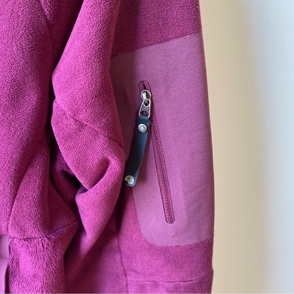 MOUNTAIN HARDWEAR Fuchsia Thicn Fleece Zip Jacket! Women’s Medium - Picture 5 of 9